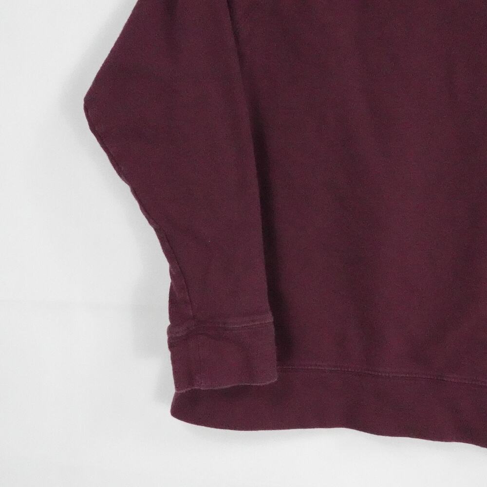 James Perse Sweater‎ Womens 0 Burgundy Pullover Crewneck Preppy Casual Lounge - Picture 11 of 15